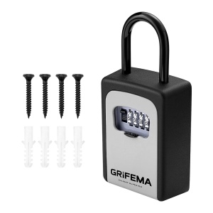 Seif pentru chei GRIFEMA GA1004, 4 cifre, rezistent la intemperii, capacitate 5 chei - Img 7