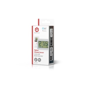 Senzor de clima Nedis Zigbee 3.0, alimentare cu baterii, masurare temperatura si umiditate, alb - Img 8