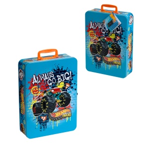Sertar metalic pentru masini Hot Wheels - Theo Klein 2557, capacitate 8 masini, cu maner - Img 5