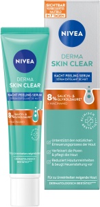 Serum Exfoliant NIVEA Derma Skin Clear, 40 ml, cu Niacinamid si AHA BHA