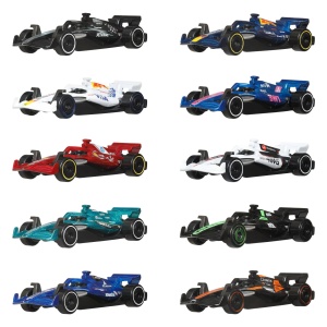 Set 10 Masini Hot Wheels Formula 1 2025, Scara 164, Licentiate