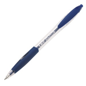 Set 12 Pixuri BIC Atlantis Classic, Culoare Albastra, Strichstache 0,4 mm, Refillabil