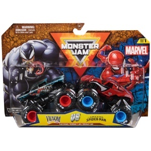 Set 2 Camioane Monster Jam Venom si Spider-Man, 164, Spin Master