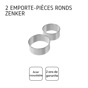 Set 2 forme pentru fursecuri Fackelmann, metal, multicolor, 8 si 9 cm - Img 4