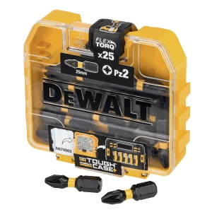 Set 25 Biti Dewalt Extreme Impact Torsion DT70556T PZ2 25 mm Cutie Tic Tac Compatibil ToughCase