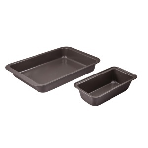 Set 2PC de Horno Bergner din Acero al Carbono cu Design Chocolate