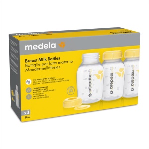 Set 3 Biberoane Medela, 150 ml, BPA-free, pentru stocare si hranire - Img 3