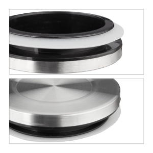 Set 3 Borcane Sticla cu Capac Metalic, 750ml, Transparent - Img 7