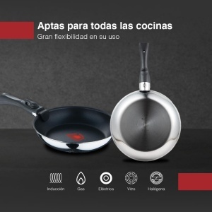 Set 3 tigai Bergner (2426 cm) cu maner detasabil, inox, antiaderent - Img 2