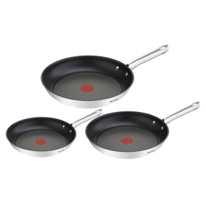 Set 3 tigai Tefal Duetto A704S3 202428 cm Antiaderente Compatibile Inductie