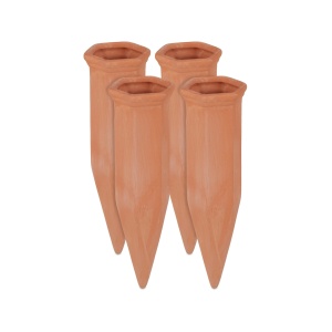 Set 4 Tonkegeli pentru Udat Plante - Ceramica, 1,5L, Terracotta - Img 9