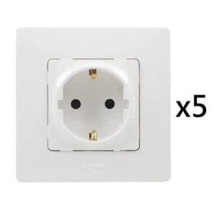 Set 5 prize Legrand Niloe Monoblock 396430 16A 230V alb - Img 2