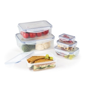 Set 6 Cutii Frigorifice GOURMETmaxx Klick-it, Capacitate 120-2500 ml, Rezistente la Apa - Img 3