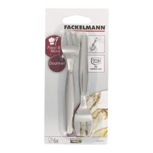 Set 6 Furculite pentru Stridii Fackelmann, Inox, 12.5 cm - Img 5
