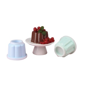 Set 6 Puddingform Dr. Oetker 150ml, Culoare RosaVerdeAlbastru - Img 2