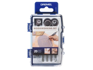 Set accesorii lemn Dremel 20 piese, compatibil multifunctionale, pentru gravura si slefuire - Img 3
