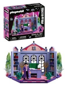 Set Birou PLAYMOBIL Monster High Bloodgood cu Detalii Gotice si Accesorii