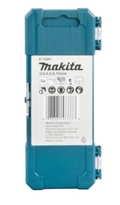 Set burghie pentru lemn Makita D-72861, 5 piese, 4-10 mm, cu cutie de depozitare - Img 3