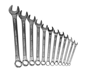 Set chei combinate Bruder Mannesmann 12 piese 6-22 mm otel crom-vanadiu garantie 10 ani - Img 3