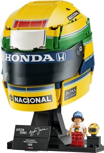 Set Constructie LEGO Ayrton Senna Helm 43024, 931 piese, galben cu detalii verzi - Img 7