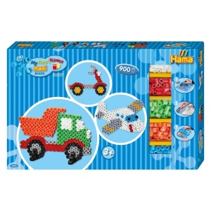 Set creativ Hama Bugelperlen Maxi 900 piese Sortierbox pentru copii 3 - Img 1