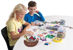 Set Creativ Hama cu 1500 Perle Stralucitoare, 3 Placi si Model - Img 7