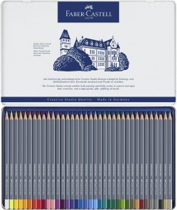 Set Creioane Aquarell Faber-Castell Goldfaber Aqua 36 piese, rezistente la rupere - Img 3
