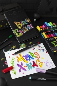 Set Creioane Colorate Faber-Castell Black Edition 12 Bucati, Ergonomice, Bruchfest - Img 5