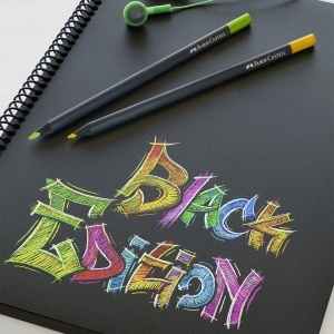 Set creioane colorate Faber-Castell Black Edition 36 bucati, ergonomice, bruchsafety - Img 4