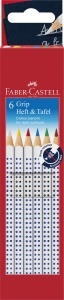 Set Creioane Colorate Faber-Castell Grip 6 culori, Ergonomice
