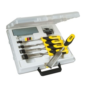 Set dalti pentru gresie si beton STANLEY Dynagrip STA516421, 5 piese, otel carbon, maner ergonomic