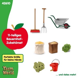 Set de accesorii pentru ferma Schleich Farm World 42610, 11 piese, pentru copii de la 3 ani - Img 3
