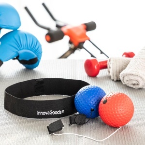 Set de Bile de Antrenament si Reflex InnovaGoods Balxing, Multicolor, Ideal pentru Sport - Img 8