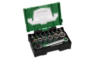 Set de Biti HiKOKI 24 piese cu Ratsa - Torx, PH, PZ, SL, ideal pentru acasa si atelier