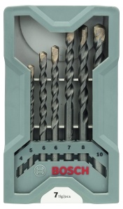 Set de burghie pentru beton Bosch CYL-3 (pentru beton, O 4/5/6/6/7/8/10 mm, accesorii Masina de gaurit cu percutie), 7 piese - Img 2