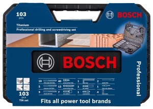 Set de burghie si biti Bosch Professional 103 piese, pentru lemn, metal si piatra - Img 3