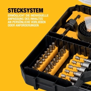 Set de burghie si bituri DEWALT 100 piese, compatibil cu Tough Case - Img 5