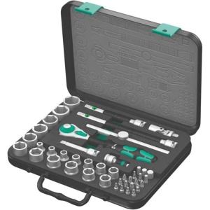 Set de chei cu clichet WERA Zyklop Speed 8100 SB, 43 piese, 38, metal