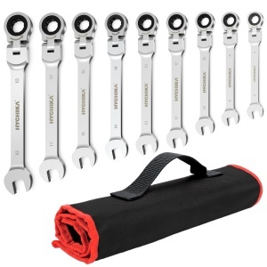 Set de Chei cu Ratchet HYCHIKA 9 Piese, Flexibile 6-19mm, Inclusa Geanta