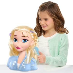 Set de coafare Elsa Frozen 2 Deluxe 20cm cu 14 accesorii pentru fete de la 3 ani - Img 2