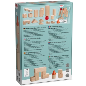 Set de Constructie HABA Meine ersten Bausteine, 18 piese, jucarie din lemn pentru bebelusi - Img 8