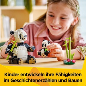 Set de Constructie LEGO Creator 3in1 Pandafamilie 31165 - 626 piese, pentru copii 8 - Img 5