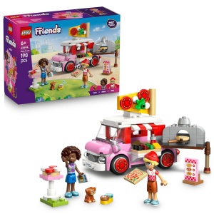 Set de Constructie LEGO Friends Pizzawagen 42694 cu 2 Figurine si Accesorii