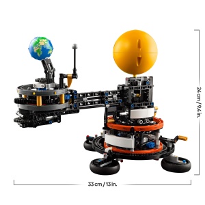 Set de constructie LEGO Technic 42179 - Model Soare, Pamant, Luna, 526 piese, interactiv - Img 6