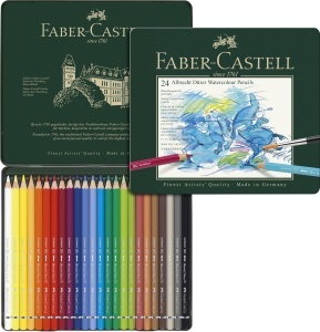 Set de Creioane Aquarell Faber-Castell Albrecht Durer 24 Culori in Metalletui