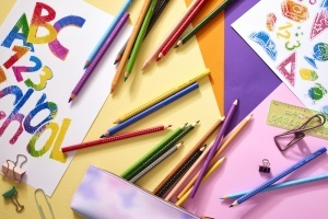 Set de creioane colorate Faber-Castell, 17 piese, Jumbo, cu ascutitor - Img 6