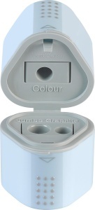 Set de creioane Faber-Castell Jumbo Grip, 3 piese, ergonomice, culoare sky blue - Img 5