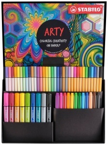 Set de Creioane STABILO ARTY, Cutie Neagra, 9 Pen 68 MAX, 12 pointMax