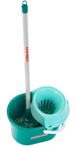 Set de curatenie pentru copii Theo Klein, 3 piese, cu mop si galeata, 56 cm - Img 2