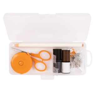 Set de cusut Fiskars, 62 piese, cutie transparenta, unelte pentru incepatori - Img 4